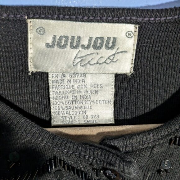 Vintage '90s Jou Jou bead embellished cropped cardigan - Picture 2 of 3